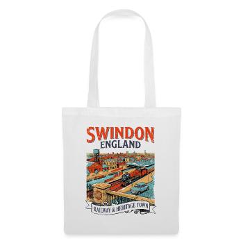 View City Vintage Swindon England Railway - Stoffbeutel - Weiß - Vorne