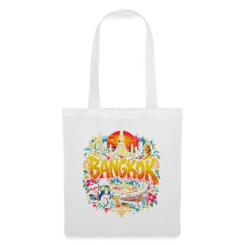 Bangkok Neon Tropenzauber - Stoffbeutel - Weiß - Vorne