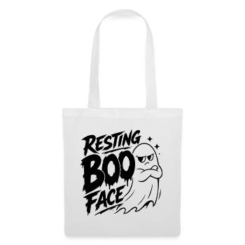 Resting Boo Face - Stoffbeutel - Weiß - Vorne