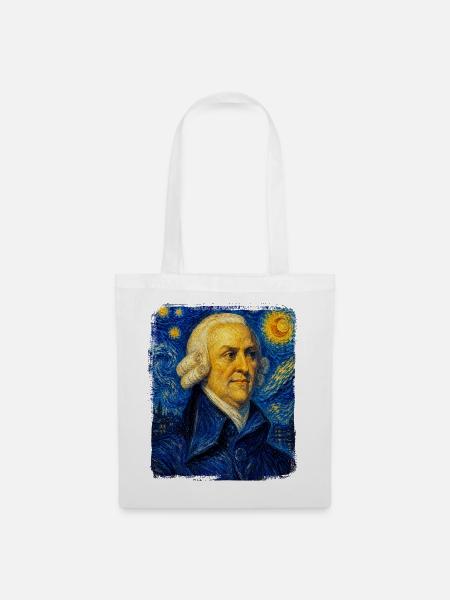 Adam Smith Sternennächte - Stoffbeutel - Weiß