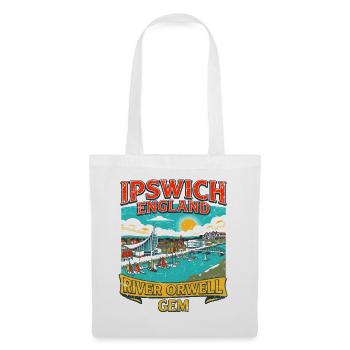 Vintage Ipswich Suffolk Waterfront Landscape City - Stoffbeutel - Weiß - Vorne