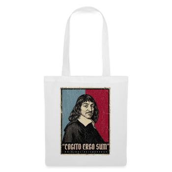 Ich denke also bin ich Rene Descartes  - Stoffbeutel - Weiß - Vorne