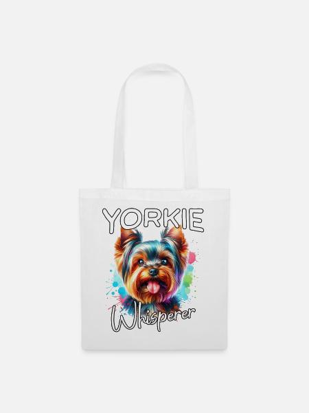 Yorkshire Terrier Flüsterer - Stoffbeutel - Weiß