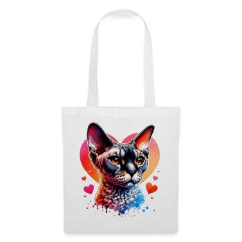 Devon Rex - Stoffbeutel - Weiß - Vorne
