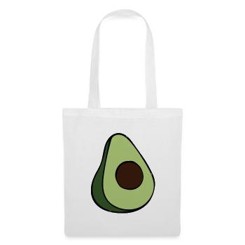 Avocado Half Minimalist Green Slice - Stoffbeutel - Weiß - Vorne