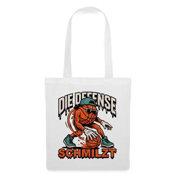 Die Defense Schmilzt Basketball - Stoffbeutel - Weiß - Vorne