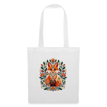Fuchsliebhaber, ästhetische, botanische Waldtierkunst, Kunst - Stoffbeutel - Weiß - Vorne