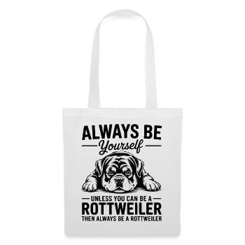 Rottweiler Spruch Hund Lustige Rottweiler Geschenk - Stoffbeutel - Weiß - Vorne