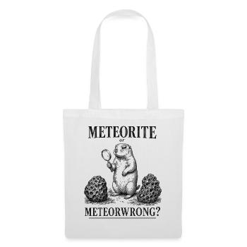  Meteorit Oder Meteorirgendein Präriehund - Stoffbeutel - Weiß - Vorne