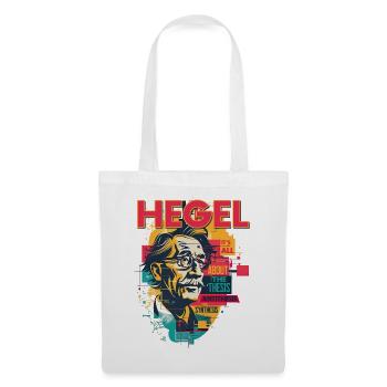 Hegel Pop Art: Thesis & Synthesis - Stoffbeutel - Weiß - Vorne