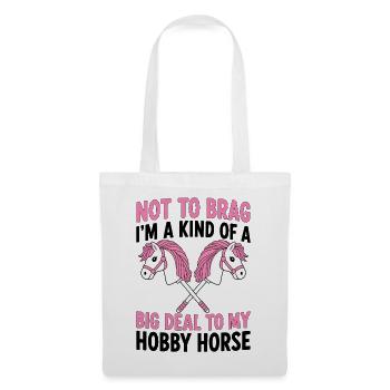 Big Deal To My Hobby Horse - Stoffbeutel - Weiß - Vorne