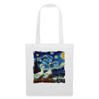 Gans Starry Night - Stoffbeutel - Weiß - Vorne