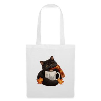Black Cat Rain Boot - Stoffbeutel - Weiß - Vorne