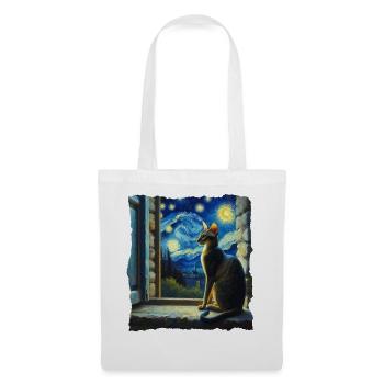 Orientalisch Kurzhaar Starry Night - Stoffbeutel - Weiß - Vorne