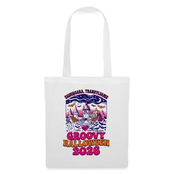 Groovy Halloween 2026 Sighisoara Transylvania Bats - Stoffbeutel - Weiß - Vorne