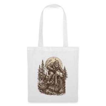  Bigfoot Riding Dirt Bike Motocross Sasquatch - Stoffbeutel - Weiß - Vorne
