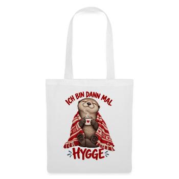 Ich bin dann mal Hygge Otter Dänemark - Stoffbeutel - Weiß - Vorne