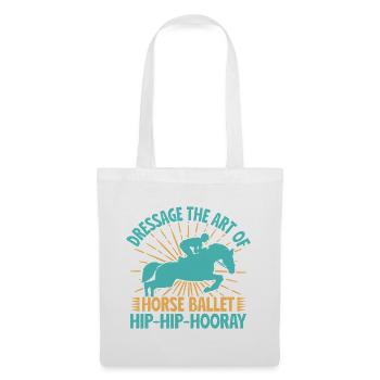 Hobby Horse Rider Dressage Ballet English Riding - Stoffbeutel - Weiß - Vorne