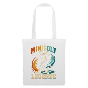 MINIGOLF LEGENDE - Stoffbeutel - Weiß - Vorne