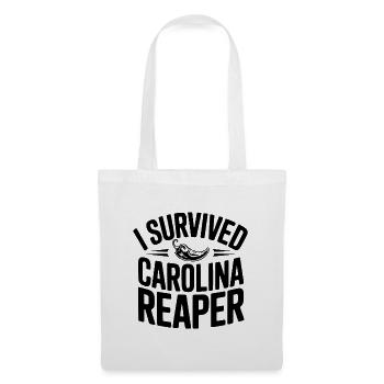 Ich habe Carolina Reaper überlebt - Stoffbeutel - Weiß - Vorne
