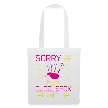 Dudelsackspieler Dudelsack Männer Geschenk - Stoffbeutel - Weiß - Vorne