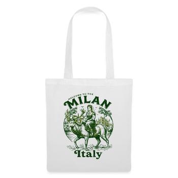 The Welcome To Milan Italy Travel Souvenir - Stoffbeutel - Weiß - Vorne