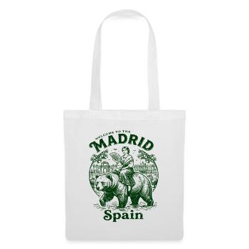 The Welcome To Madrid Spain European City - Stoffbeutel - Weiß - Vorne