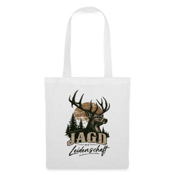 Jäger Jagd ist Leidenschaft - jagen Hobby Jägerin - Stoffbeutel - Weiß - Vorne
