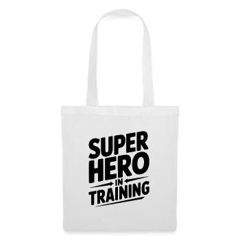Superheld in Ausbildung - Stoffbeutel - Weiß - Vorne