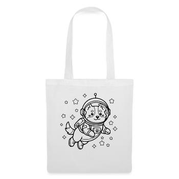 Niedliche Corgi-Astronauten-Gliederung Kawaii Space Dog - Stoffbeutel - Weiß - Vorne