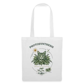 Vintage-Photosynthese-Katzen-Botanisches Design - Stoffbeutel - Weiß - Vorne