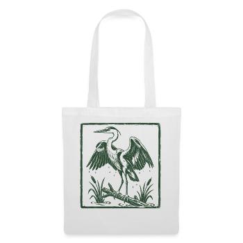 Blue Heron Birding Birdwatcher Heron - Stoffbeutel - Weiß - Vorne