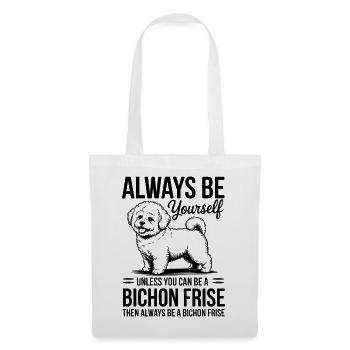 Bichon Frise Spruch Lustiges Bichon Frise Geschenk - Stoffbeutel - Weiß - Vorne