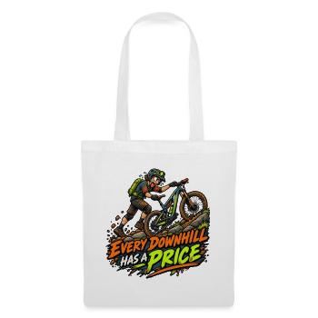 Downhill MTB Preis-Statement - Stoffbeutel - Weiß - Vorne