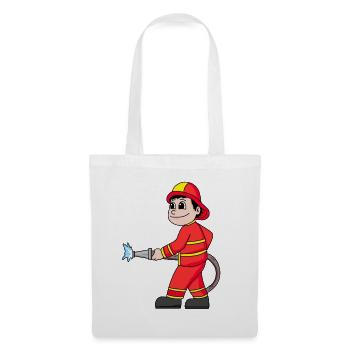 Feuerwehr Junge - Stoffbeutel - Weiß - Vorne