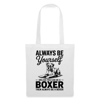 Boxer Hund Spruch Lustige Deutscher Boxer Geschenk - Stoffbeutel - Weiß - Vorne