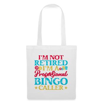 Bingo Game Professional Bingo Caller Bingo - Stoffbeutel - Weiß - Vorne