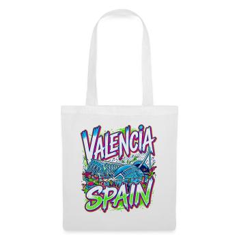 Valencia Spain Vibrant City Festival Travel - Stoffbeutel - Weiß - Vorne