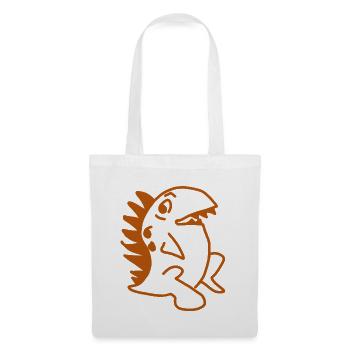 Dino Kawaii – Süßer Saurier  Cartoon  - Stoffbeutel - Weiß - Vorne