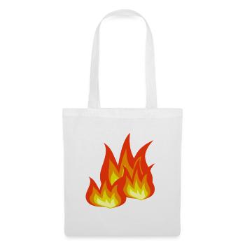 Flammen-Explosion Design - Stoffbeutel - Weiß - Vorne