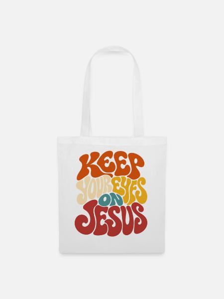 Christlicher Spruch Jesus Glaube - Stoffbeutel - Weiß