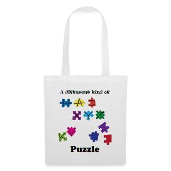 EINE ANDERE ART VON PUZZLE - Stoffbeutel - Weiß - Vorne