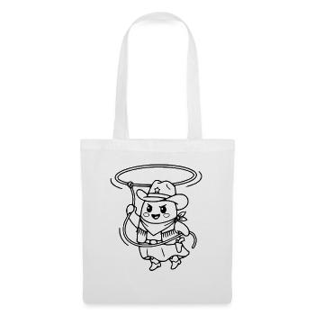 Niedliche Kawaii-Geister-Cowboy-Western-Ästhetik - Stoffbeutel - Weiß - Vorne