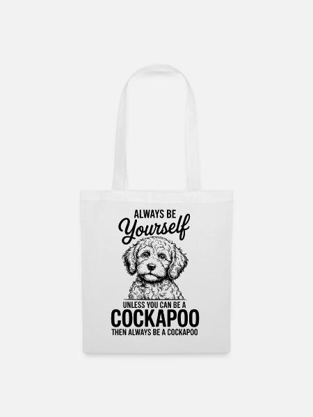 Cockapoo Spruch Hunde Lustiges Cockapoo Geschenk - Stoffbeutel - Weiß