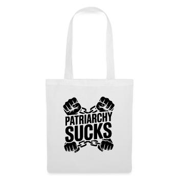Patriarchy sucks Patriarchat bekämpfen Feminismus - Stoffbeutel - Weiß - Vorne