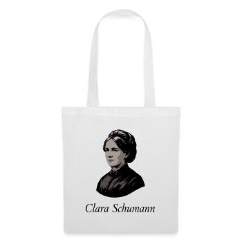 Clara Schumann - Deutsche Komponistin Pianistin - Stoffbeutel - Weiß - Vorne