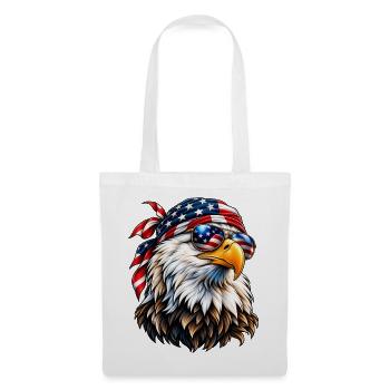 Amerikanischer Weißkopfseeadler – USA Freedom & Patriotic Style - Stoffbeutel - Weiß - Vorne