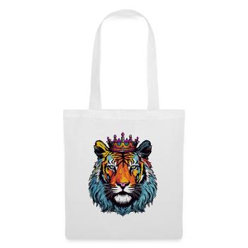 Tiger Krone - Stoffbeutel - Weiß - Vorne