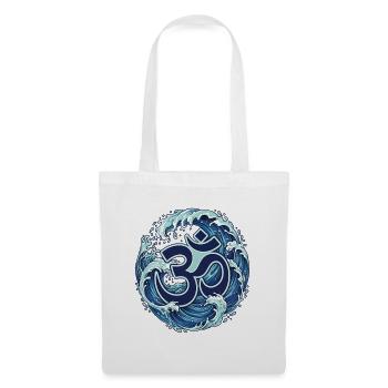 Om Symbol – Yoga Meditation Spirituelle Chakra Yogi - Stoffbeutel - Weiß - Vorne