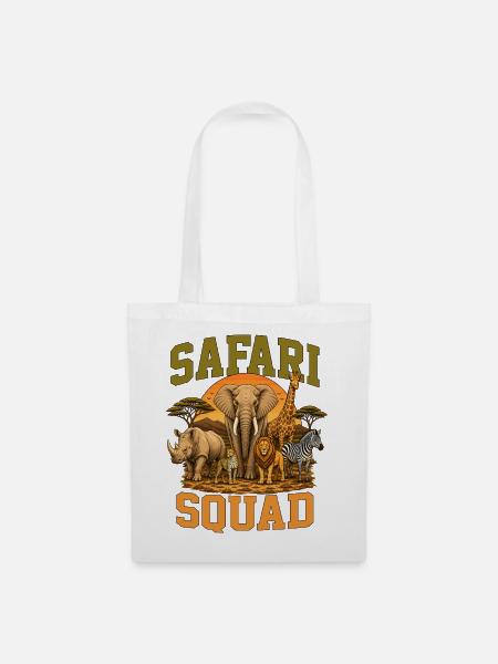 Safari Squad - Stoffbeutel - Weiß